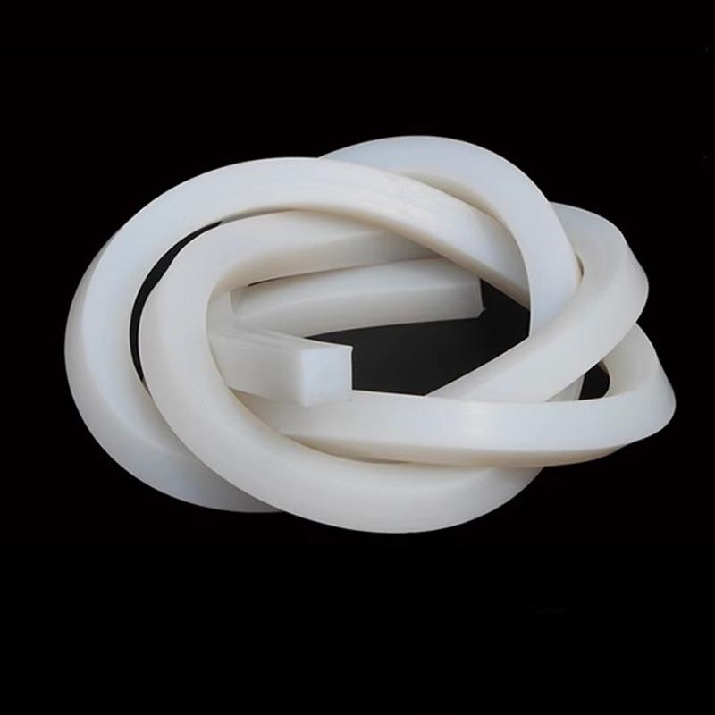 1M-10M White Solid Silicone Rubber Sealing Strip High Temperature Resistant Weatherstrip Square Rectangle 4x4 5x5 5x10 6x6 20x20