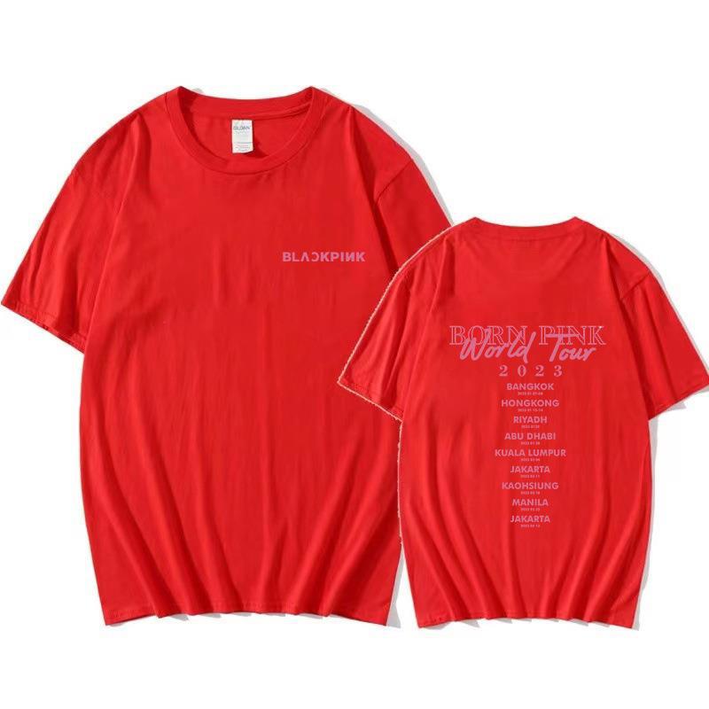 Men S Short-Sleeved T-Shirt, Song Troupe 23 Tour, Trendy Plus-Size Men S Short-Sleeved S красный