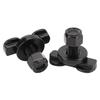 2PCS Stud Fitting Black L Track Stud Fitting Carbon Steel Galvanized Threaded Studs Tie Down Fittings Motorcycle
