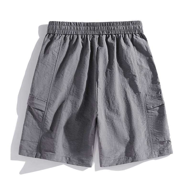 

Men s Summer Ice Silk Wide-Leg Casual Shorts L