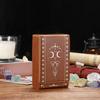 BSTKEY Tarot Card Magnetic Tarot Card Card Tarot Card Standard Hot Brown Storage, Leather, Closure, Organizer, Case, Box, Size, Stamping, Stylish,