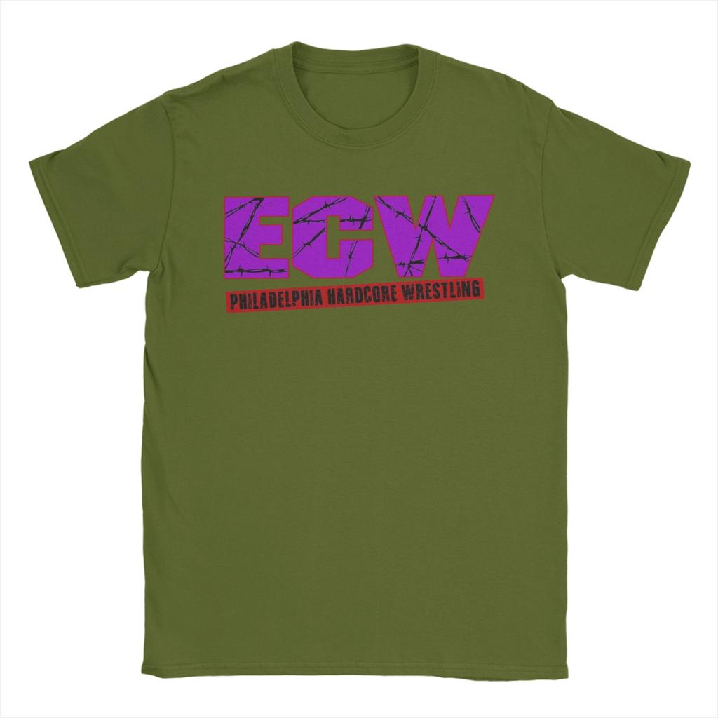Ecw Hardcore Wrestling TShirt Summer Cotton TShirts For Unisex Harajuku Pattern Tee Shirt ShortSleeve Streetwear Top Tees