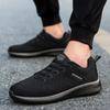 2025 Men Running Walking Knit Shoes Fashion Casual Men Sneakers Breathable Sport Athletic Gym Lightweight Running Shoes