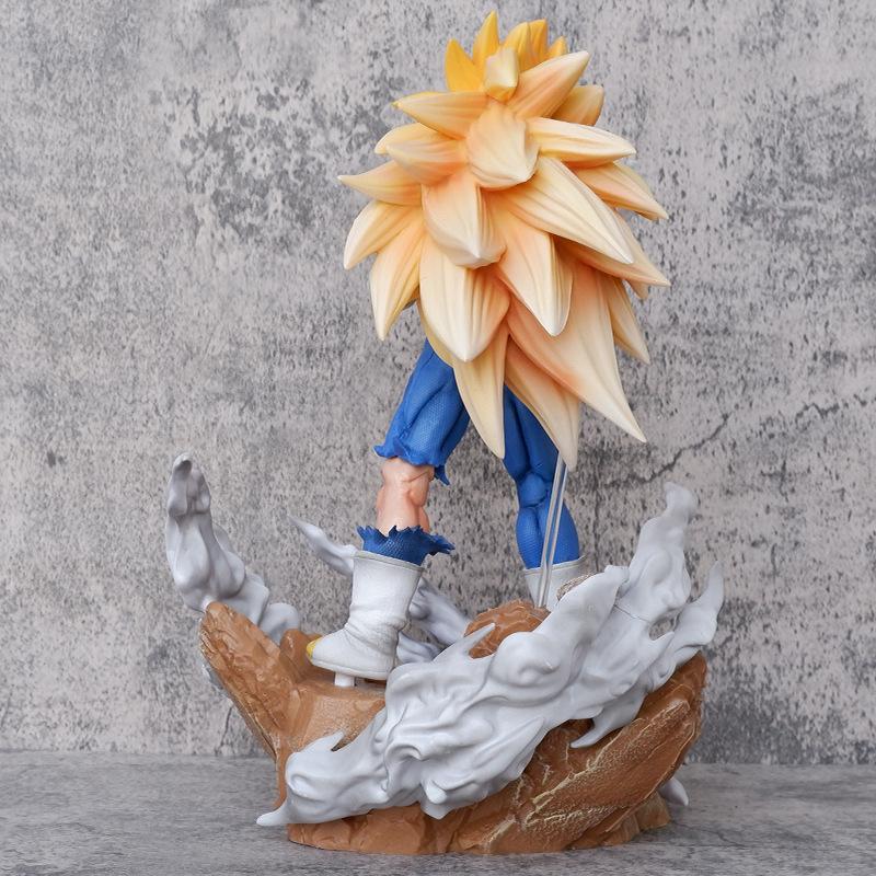 Anime Dragon Ball Z Super Saiyan Son Goku Vegeta Battle Ver. GK PVC Action Figure Statue Collection Model Kids Toys Doll Gifts