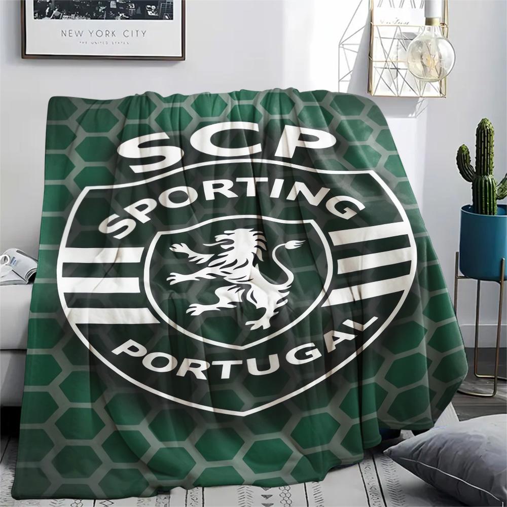 Sporting CP Print Flannel Blanket, High Quality Comfortable for All Seasons, Home Decor, Warmth and Comfort, Perfect for Christmas Gifts