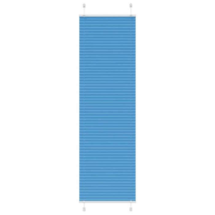 VidaXL Store Pleated Blue 55x200 Cm Fabric Width 54.4 Cm Polyester, Window Pleated Blind, Accordion Blind, Blind 4015202