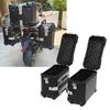 35L Motorcycle Side Case Aluminium Alloy Motorbike Hard Side Saddlebag Box with   Lock Mounting Bracket for Riding Gear Helmet
