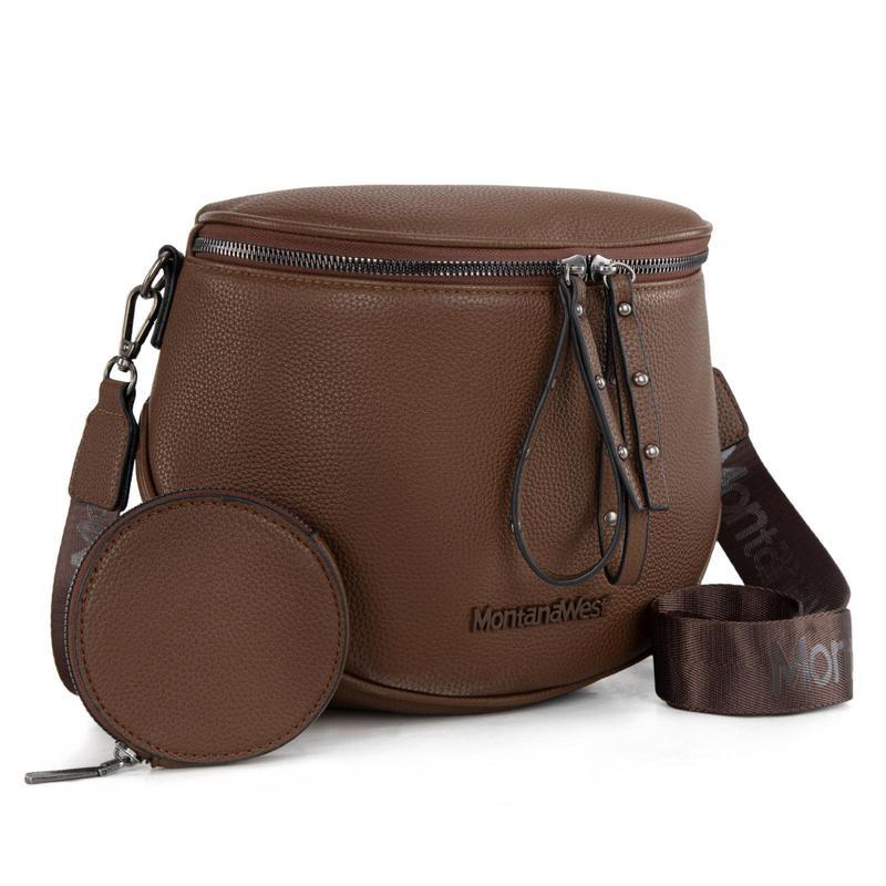 

New High-end Waist Bag Wide Shoulder Strap Crossbody Bag Women s Luxury Lychee Pattern Shoulder Bag Simple Solid Color Handbag 30x10x25cm кавовий