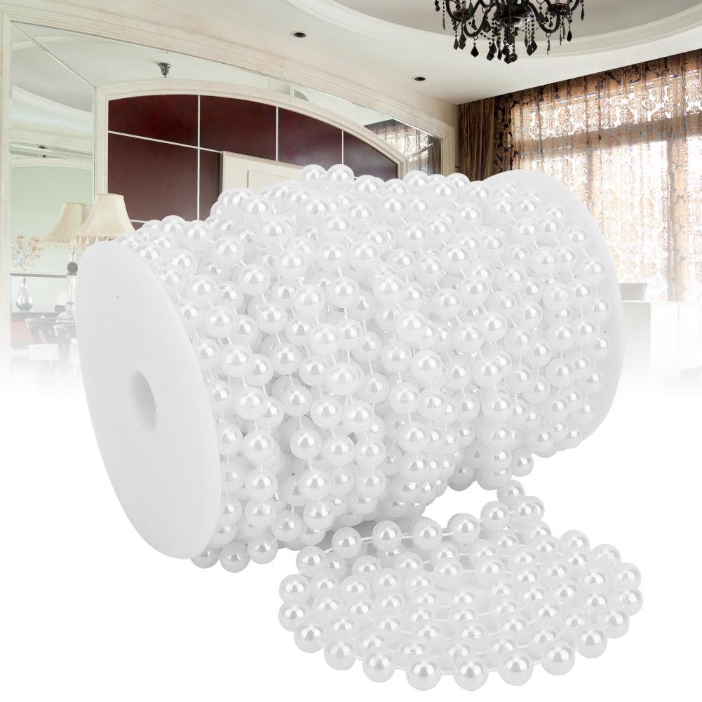 Șir de Mărgele Perle 10mm 20m ABS Mărgele Perle Faux Accesorii Vestimentare pentru DIY Decorare Uși