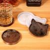 Silicone Resin Car Coaster Moulds Cats Bone Shape Tray Epoxy Casting Mould Unique Coaster Molds Cats Bone Shape Mold