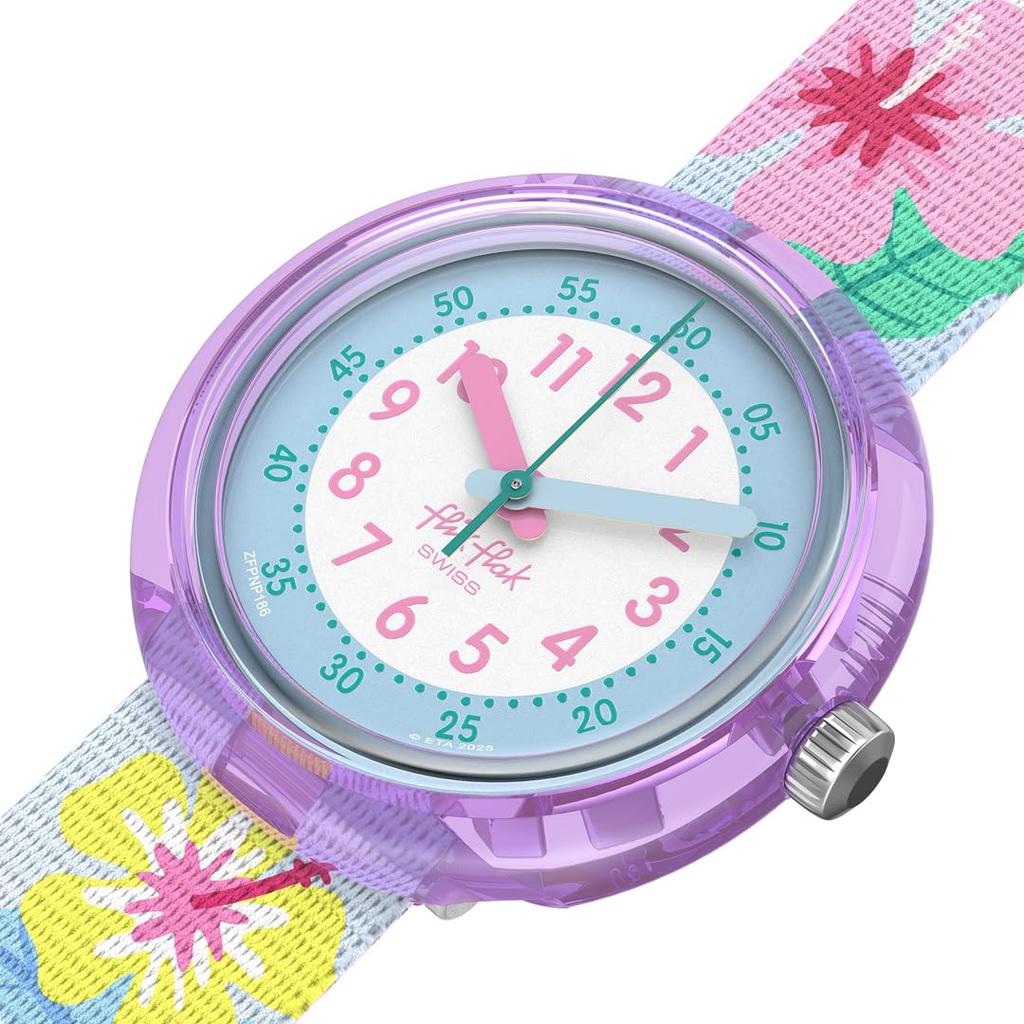 Wristwatch HIBISKISS FPNP186 Blue [Flick Flack] Kids' Girls'