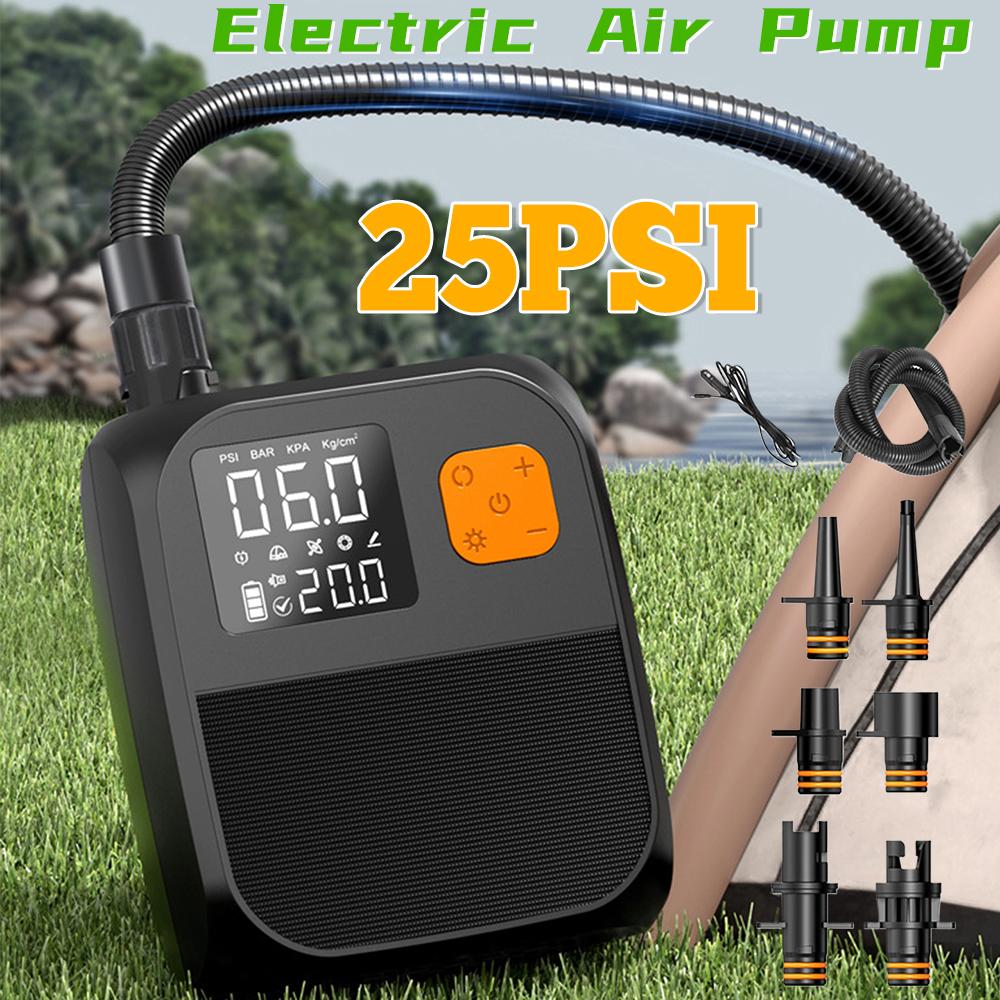 SUP Boat Accessories High Pressure 25PSI Portable Air Compressor Stand Up Paddle SUP Pump Electric Air Pump for Kayak Kite Wings