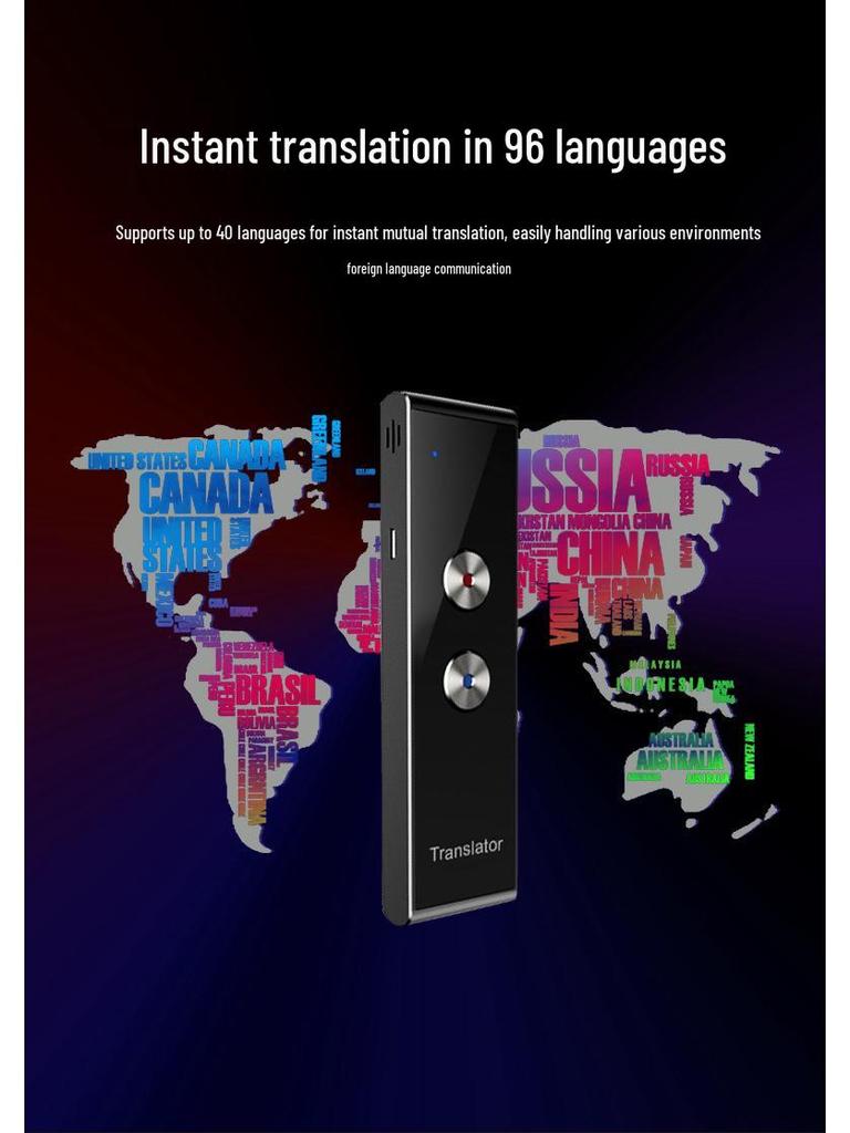 T8 Multilingual Smart Voice Translator Pen with Bluetooth and Simultaneous Interpretation
