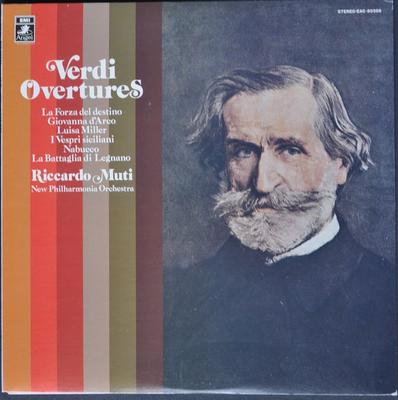 LP Record RICCARDO MUTI NEW PHILHARMONIA ORC  Verdi Overtures EAC80356 ANGEL 1977 Japan Obi Classical Used