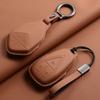 Leather Car Key Case Cover Holder Keychain Protective Shell for Changan Deepal S7 SL03 UNIT UNIK CS35 Plus CS55 Plus CS75