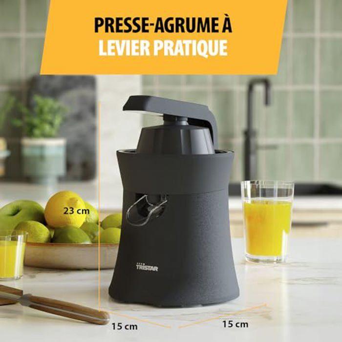 Presse-agrumes - TRISTAR - CP-3015 - Levier de pression - 2 cônes interchangeables - Compatible lave-vaisselle