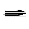 2Pcs Racing Long Stripe Stickers Car Bonnet Hood Cover Vinyl Decals Decoration