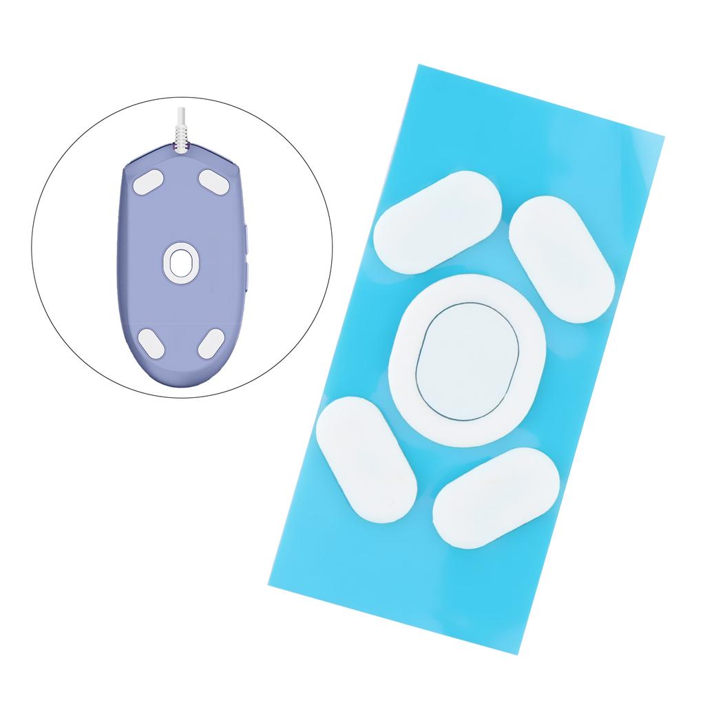 Antislip Muispads Skates Pads voor Logi GPW 1 / G102 /G304 / G305 met Reinigingspakket, Witte Antislip Sticker