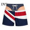 Comfortable Elastic Waist Swim Shorts Men Hairy Butt Shorts, Funny Booty Print Beach Realistic Gifts for Husband 3D Briefs Patriotic Trunks