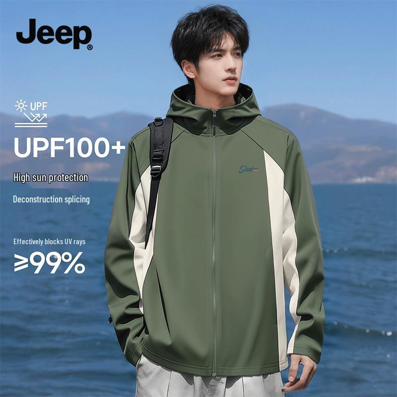 JEEP Men s UPF100+ Quick-Dry Sun Protection Jacket XL
