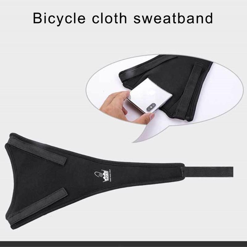 Sweat Net Sweat Absorbs Guard Net with Phone Pouch Protector Cover Bike Frame Sweat Guard for Cycling Training Road Bike