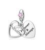 New copper Family Members Wife Daughter Mom Pendant Trinket Bead Compatible With Authentic Charm Bead Charms Bracelets Jewerly Accessories