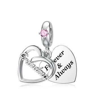 New copper Family Members Wife Daughter Mom Pendant Trinket Bead Compatible With Authentic Charm Bead Charms Bracelets Jewerly Accessories