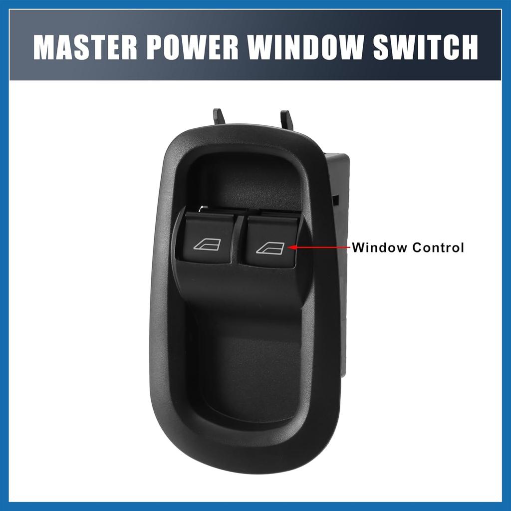 Power Window Switch 2029885 1791339 for Ford Transit MK8 Custom 2014 2015 2016 2017-2023 Driver Side Door Power Window Control with Light Switch