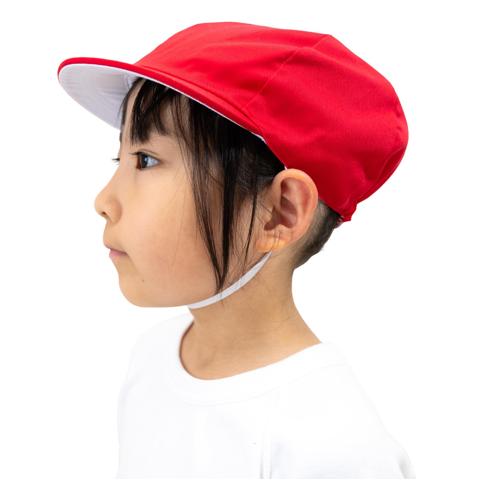 

Happy Red and White Hat with Hanging Sizes Junior Beans! Girls Loop, M, L, LL, G5, (LL (56-58cm))