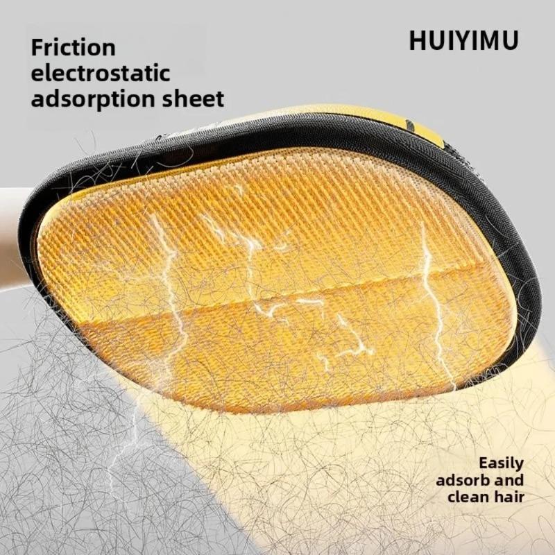 Pet Electrostatic Hair Removal Gloves Dog Cat Hair Removal Brush Gloves Hair Adhesive Gloves Carpet Clothing Hair Cleaning Brus