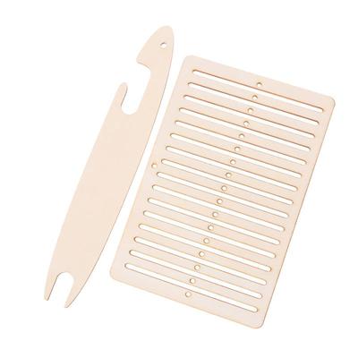 Set da 2 Pezzi Telaio per Tessitura Kit Telaio in Legno per Tessitura Cinture Navetta per Tessitura Strumenti Arti Mestieri Per Cinturino Zaino Cinturino Fotocamera Lavorazione a Maglia