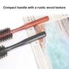 Boar Bristle Round Hair Brush Curling Volumizing Detangling Portable Hair Straightening Brush Men Women Hair Comb