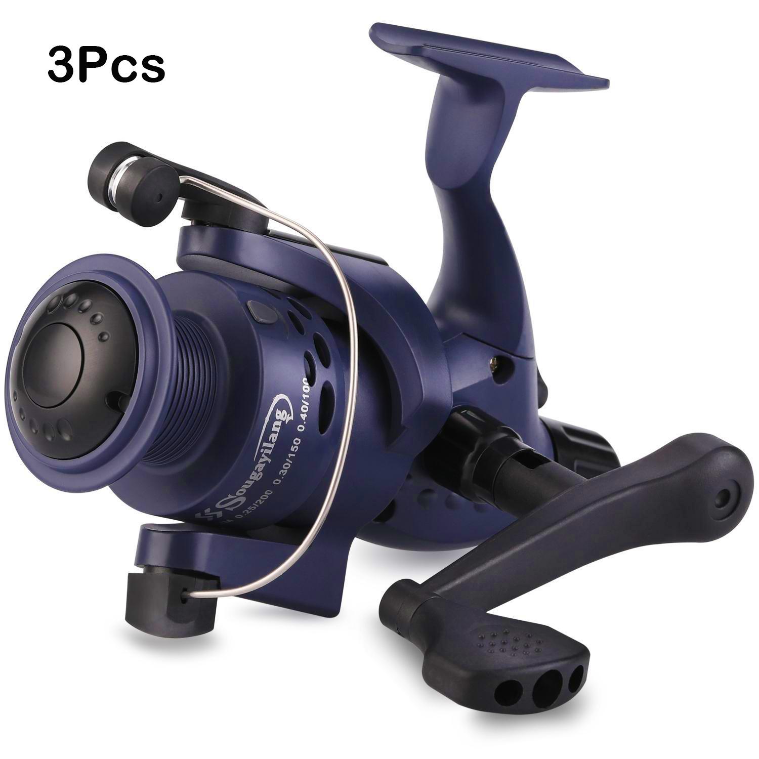 

Катушка для ловли карпа Sougayilang ABS 5.1: 1 спиннинговая рыболовная катушка также хорошо подходит для ловли форели, окуня 3pcs синий