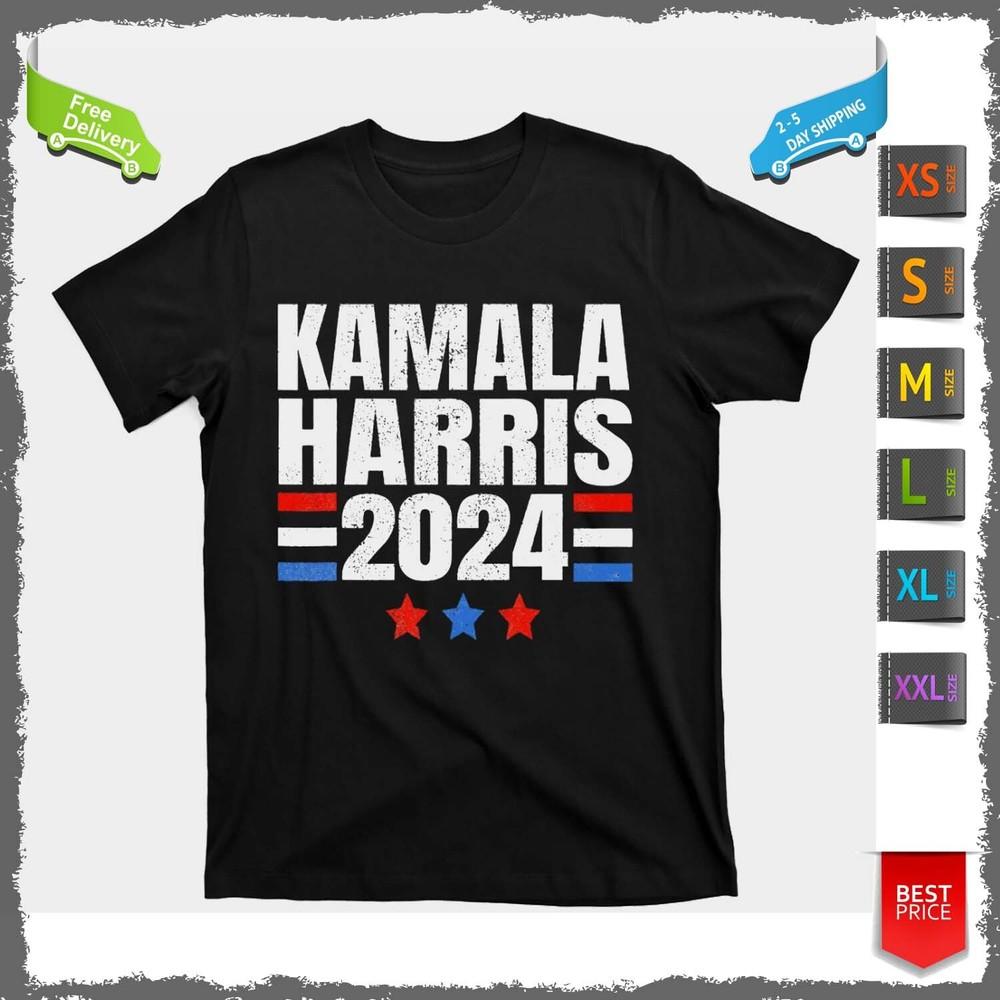 

Kamala Harris T-Shirt 2024 For President Campaign T Shirt Short Sleeve Cotton Unisex T-Shirt XXXXL