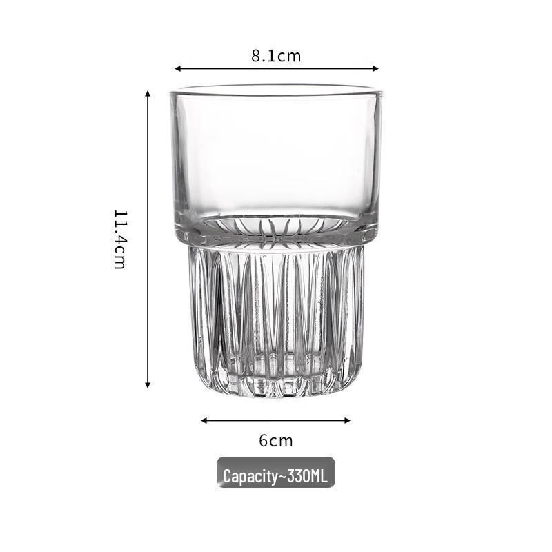 Shangqi Heat-Resistant Stackable Glass Cups Set