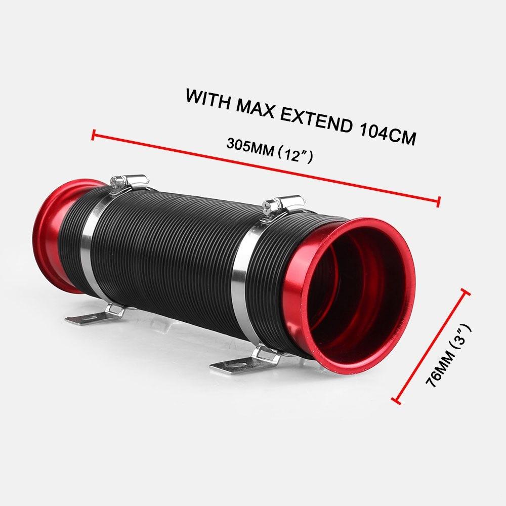 Tub telescopic de admisie inteligentă a aerului de 3 inch pentru mașină