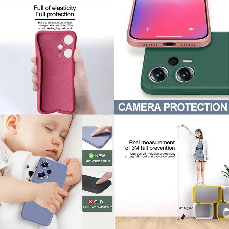 Poco F5 F 5 PocoF5  Luxury Liquid Silicone Shockproof Phone Case For Xiaomi Poco F5 F 5 PocoF5  Poco F5 Back Soft Cover