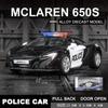 1/36 Police Car Series Alloy Diecast Models Car Toy For Gifts Collections Decorations
