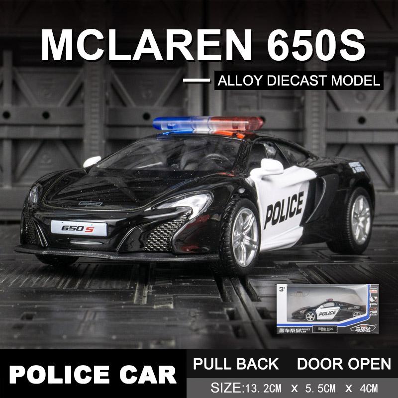 1/36 Police Car Series Alloy Diecast Models Car Toy For Gifts Collections Decorations