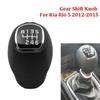 Manopla de mudança de marcha de carro com transmissão manual de 5/6 velocidades para Kia Rio 5 2012 2013 2014 2015 Preto Auto Interior Alavanca Acessórios
