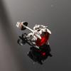 High-End Retro Rhinestone Stud Earrings for Men & Women – Versatile Titanium Steel Design