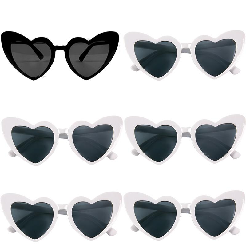6/8pairs Vintage Heart Shaped Sunglasses Bachelorette Bride Bridesmaid glasses Wedding Bridal Shower Decor woman Hen party gifts 5