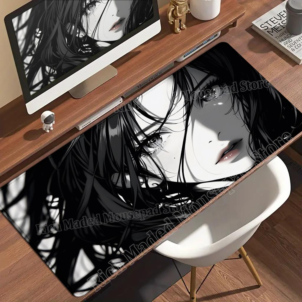 Anime Girls Xxl Mouse Pad x Kawaii Cartoon Girl Deskmat Pc Office Accessories Gaming Computer Nonslip Keyboard Mousepa