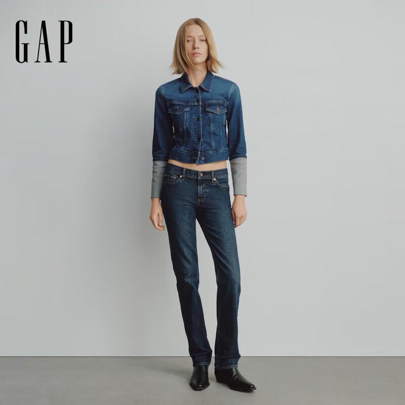 

Женская джинсовая куртка Gap 2025 года, цвет выстиранный индиго S US (M Asia)