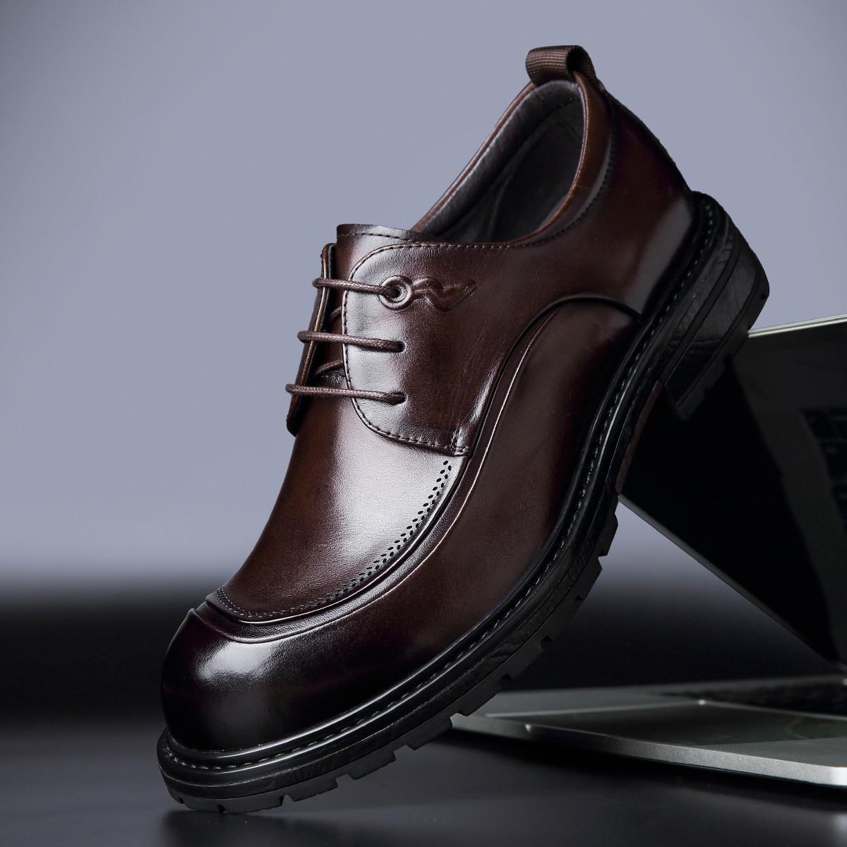 

Wenzhou leather shoes men s genuine leather Derby shoes business dress men s wedding senior sense first layer cowhide large size men s shoes 46
