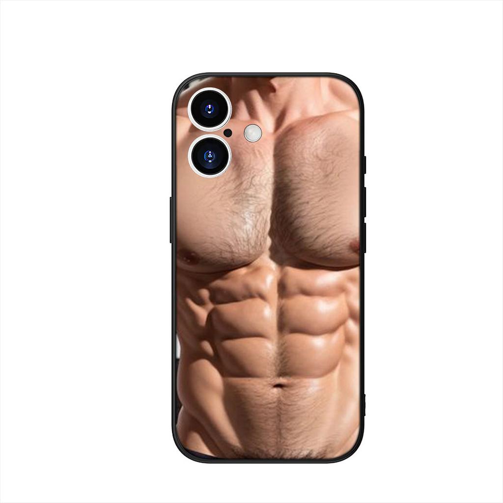 Romance Club sexy Muscle Man Himbo Cover Phone Case for Apple iPhone 17 16 15 11 Pro XS Max XR 6 7 8 Plus + SE 2020 5 16E