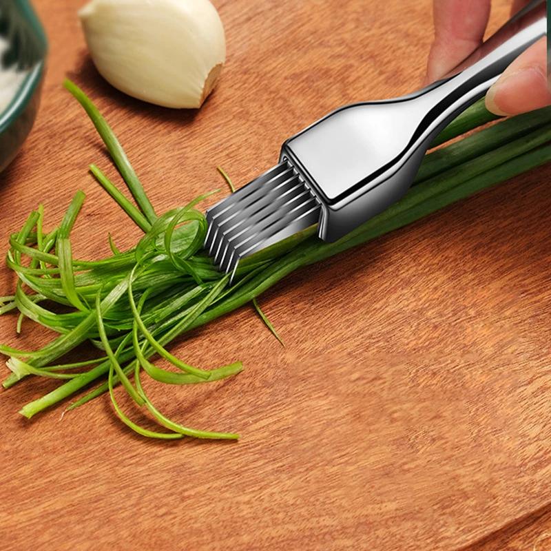 Chopped Green Onion Knife Onion Knife Vegetable Shredders Slicer Multi-slicer Vegetable Tools Multifunctional Stainless Steel