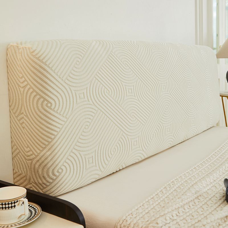 Jacquard Velvet Elastic Bedhead Cover All-inclusive Bedroom Home Bedside Backrest Protection Headboard Dust Cover