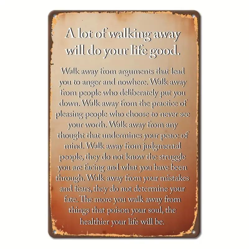 Humorous Satirical Phrases Aluminum Sign Vintage Metal Sign For Home, Cafe Bar Club, Garage, Spaces LivingRoom Wall Decor