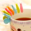 Silicone Snail Tea Inlaid Chain, Cute Macaron Cup Creative Hanging Decoration Tea Lovers